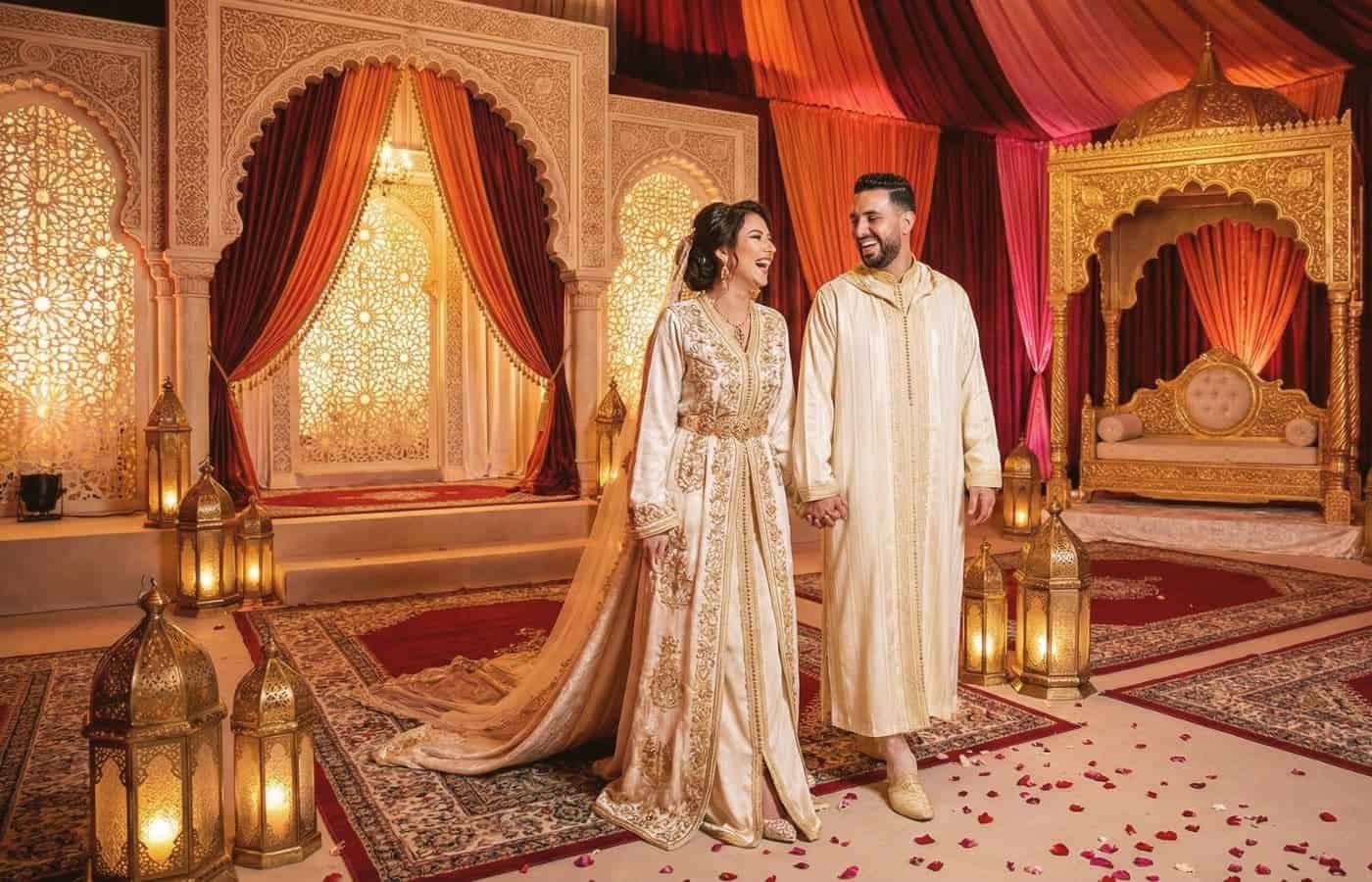 Decoración marroquí para una boda